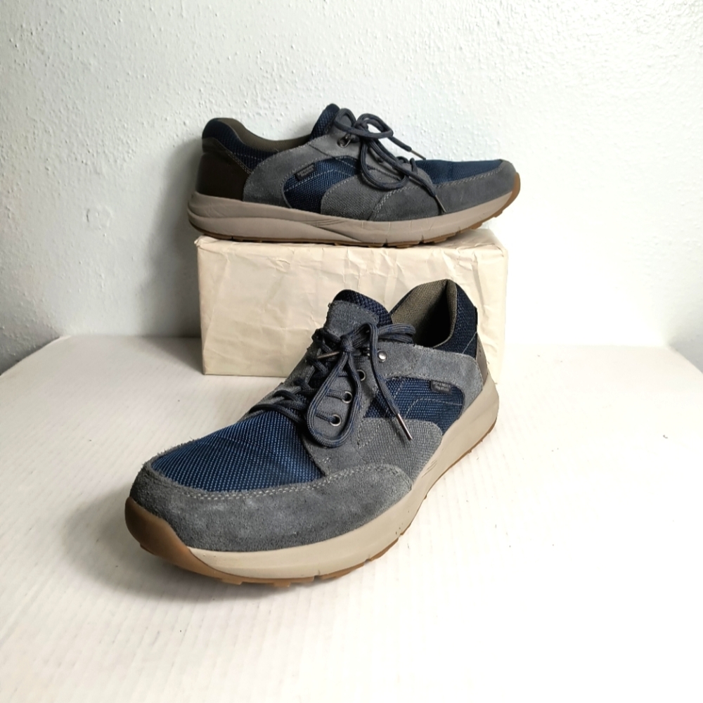 Nunn Bush Excursion 13M Lite Blue and Gray Sneakers Comfortable Rubber Sole